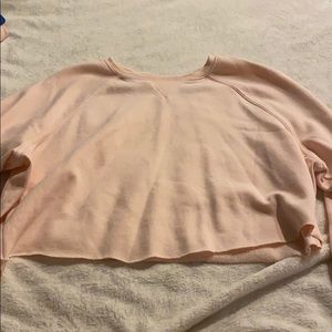Cropped sweatshirt pink